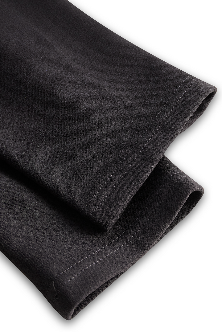 Camilla - Black Belted Sheath Dress