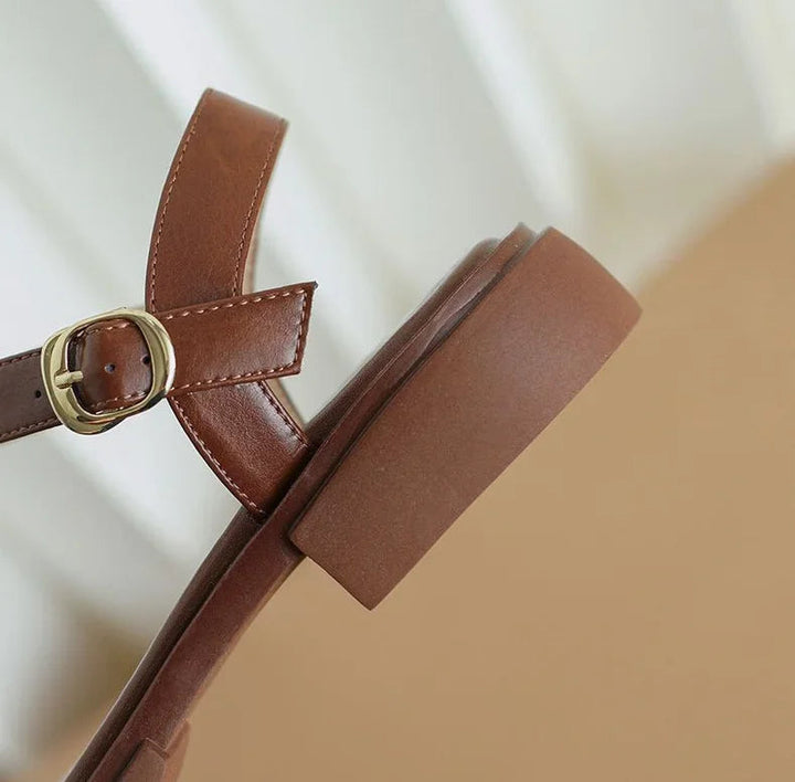 LINDA - ELEGANT LEATHER SANDALS