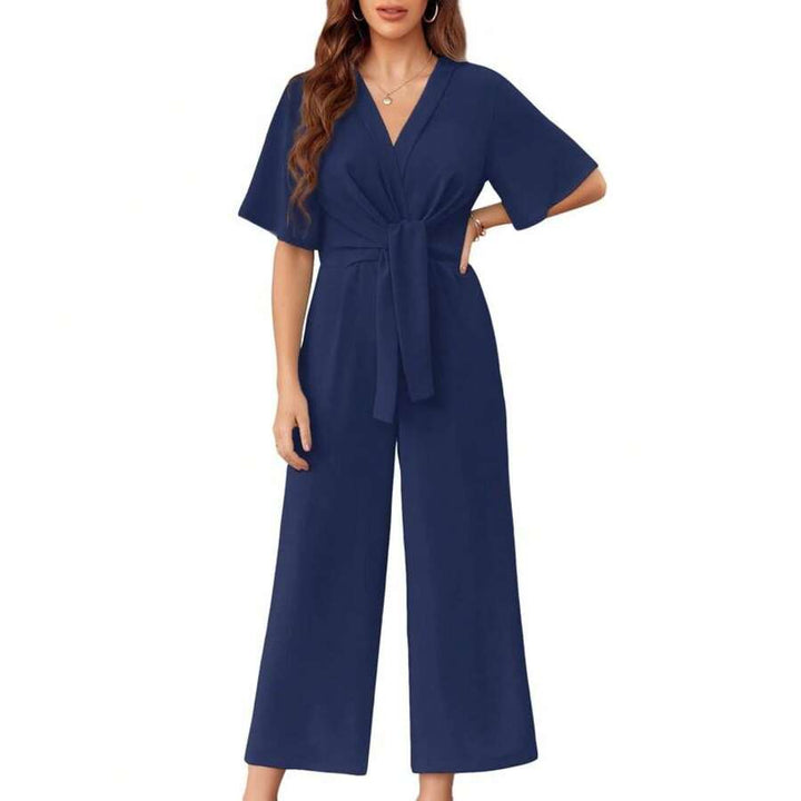 Lucia - Elegant Tie Knot Jumpsuits