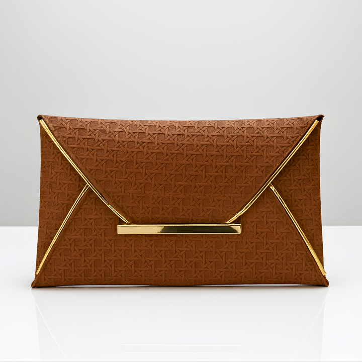Lianne - Golden Envelope Clutch Bag