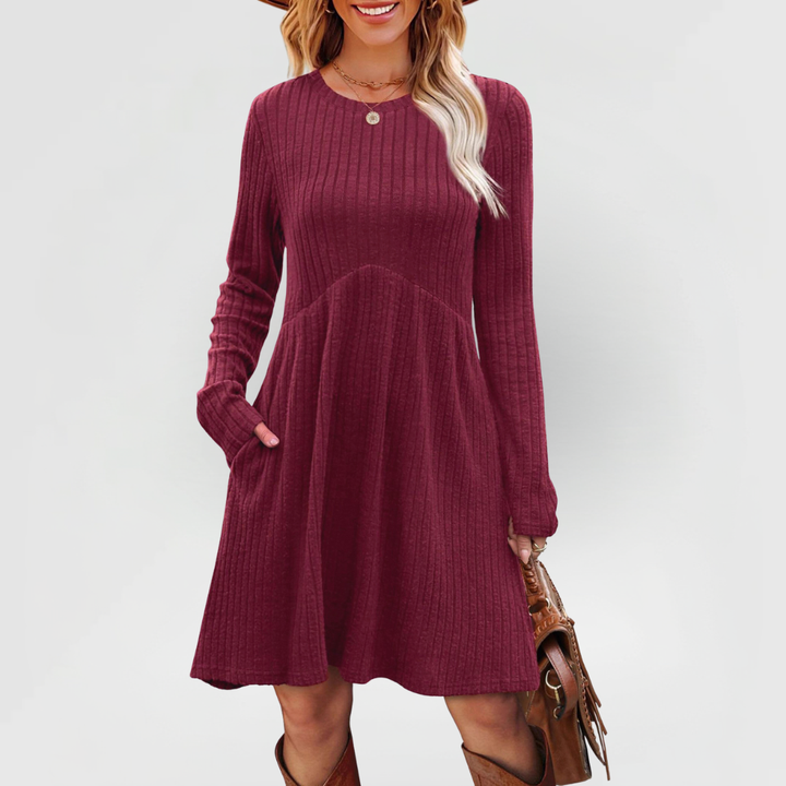 Clara - Ribbed Midi Dress