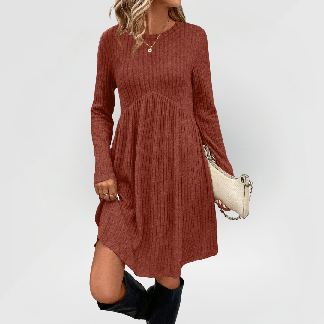 Clara - Ribbed Midi Dress