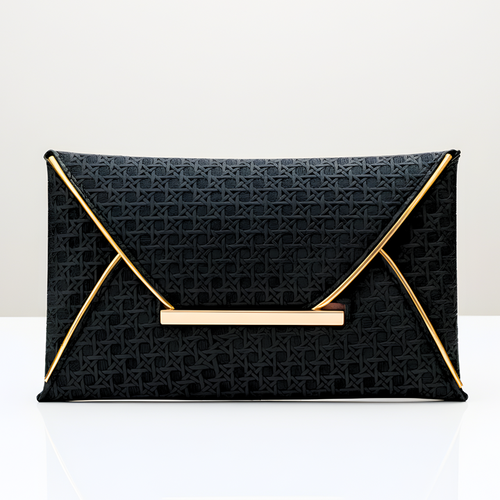 Lianne - Golden Envelope Clutch Bag