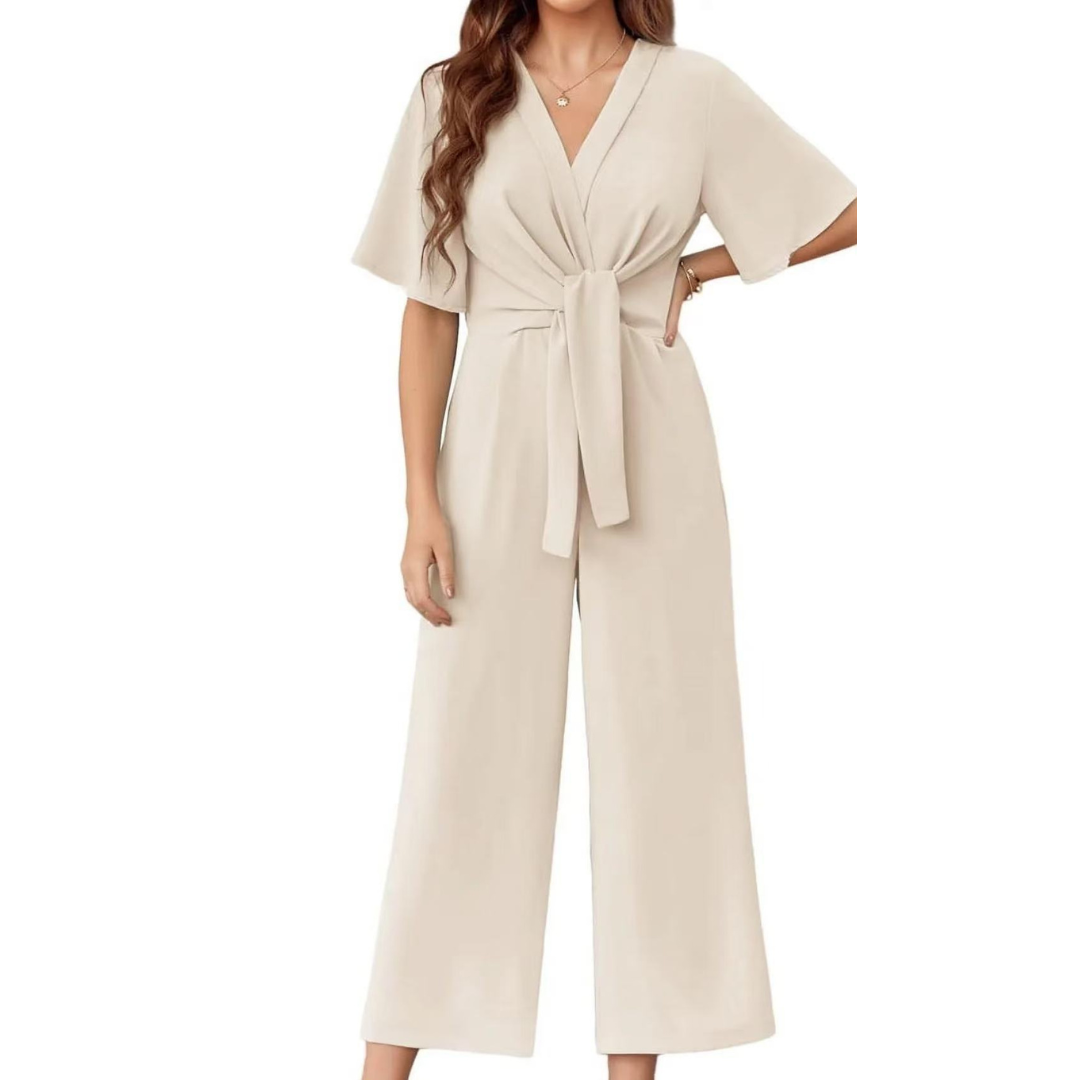 Lucia - Elegant Tie Knot Jumpsuits