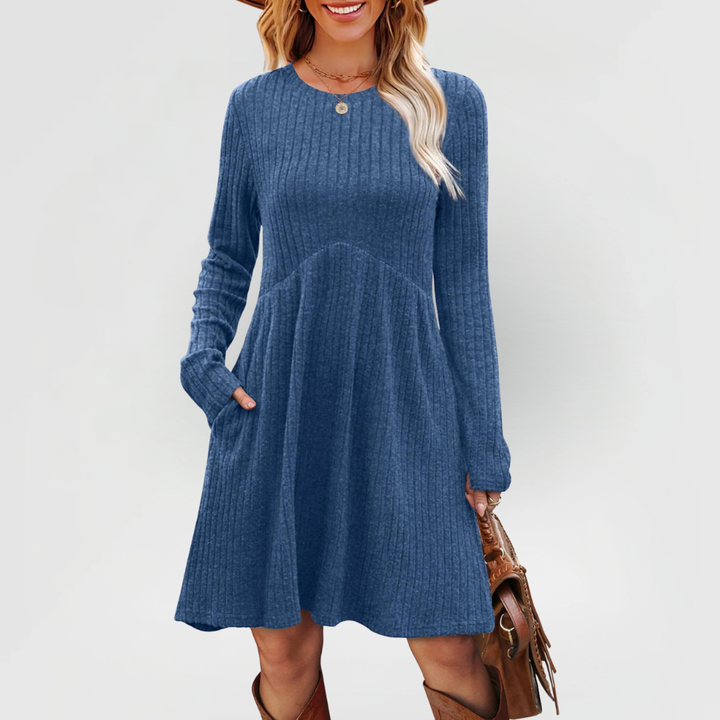 Clara - Ribbed Midi Dress
