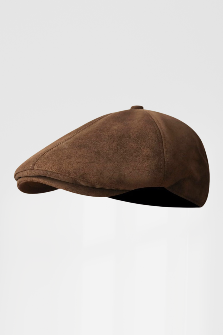 Sebastian - Suede Newsboy Cap