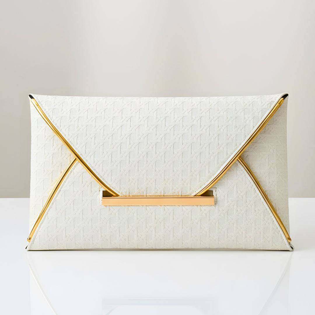 Lianne - Golden Envelope Clutch Bag