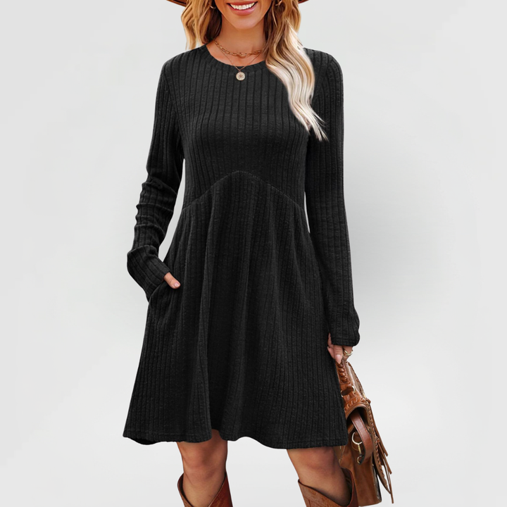 Clara - Ribbed Midi Dress