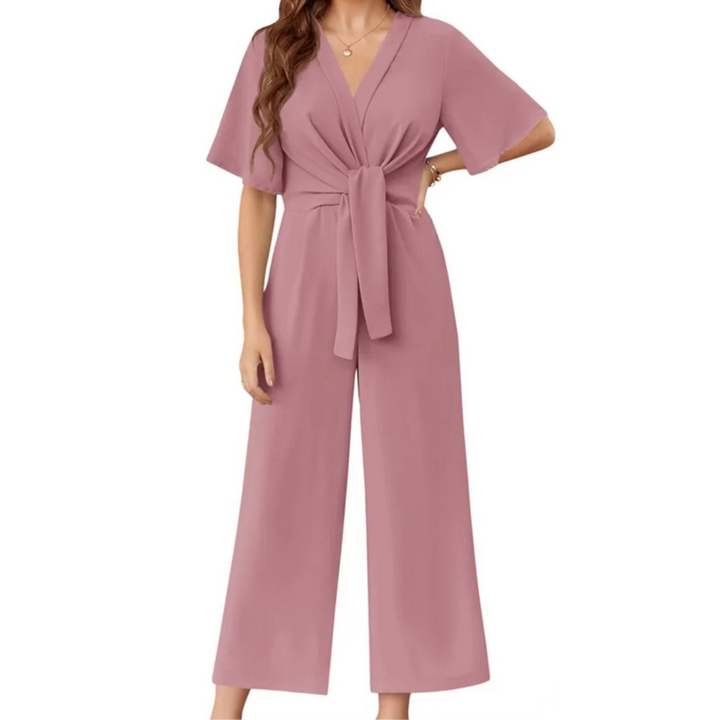 Lucia - Elegant Tie Knot Jumpsuits