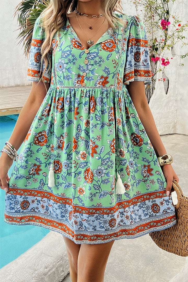 Mia - Comfy Floral Midi Dress