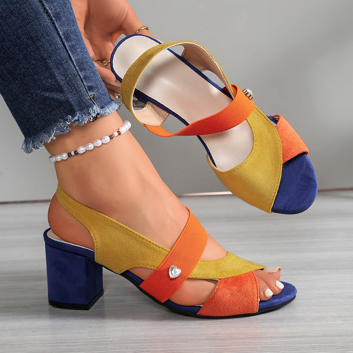 Carmen - Open Toe Block Heels