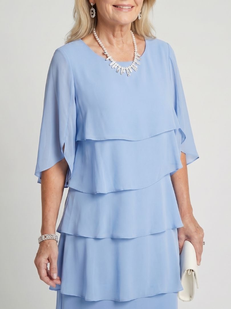 Alyssa - Elegant Layered Midi Dress