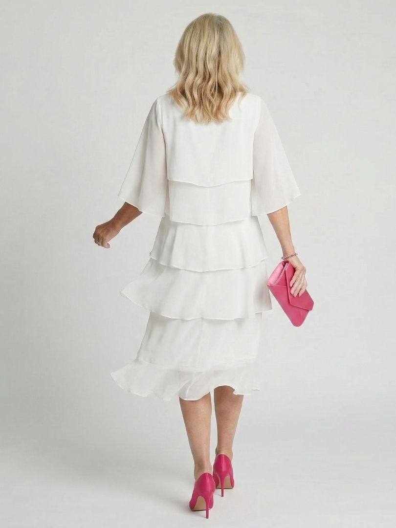 Alyssa - Elegant Layered Midi Dress