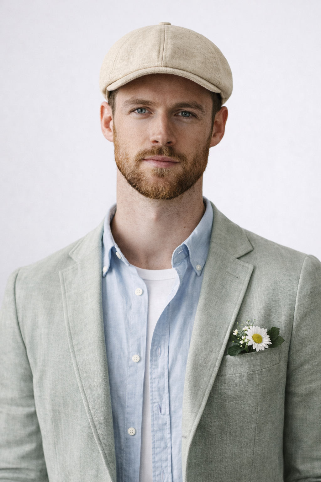 Leo - Cotton Luxe Newsboy Cap