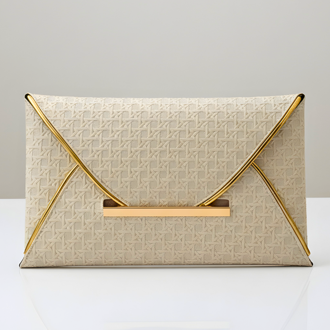Lianne - Golden Envelope Clutch Bag