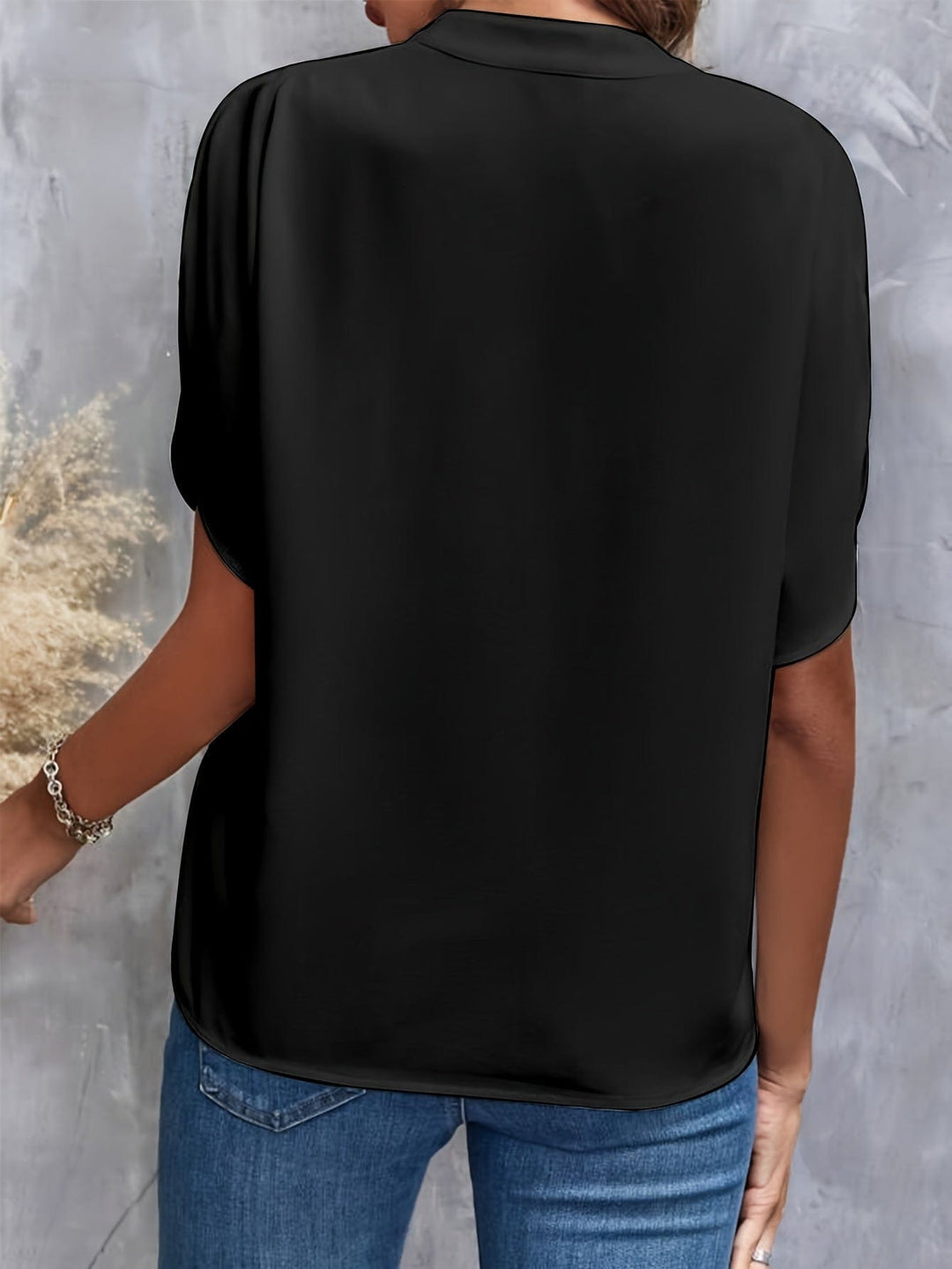 Erica – Luxurious Draped Blouse