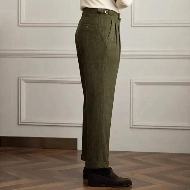 Theodore - High-Waisted Corduroy Trousers