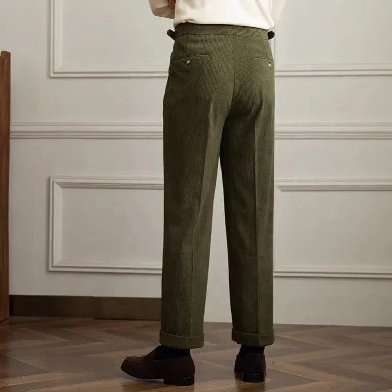 Theodore - High-Waisted Corduroy Trousers