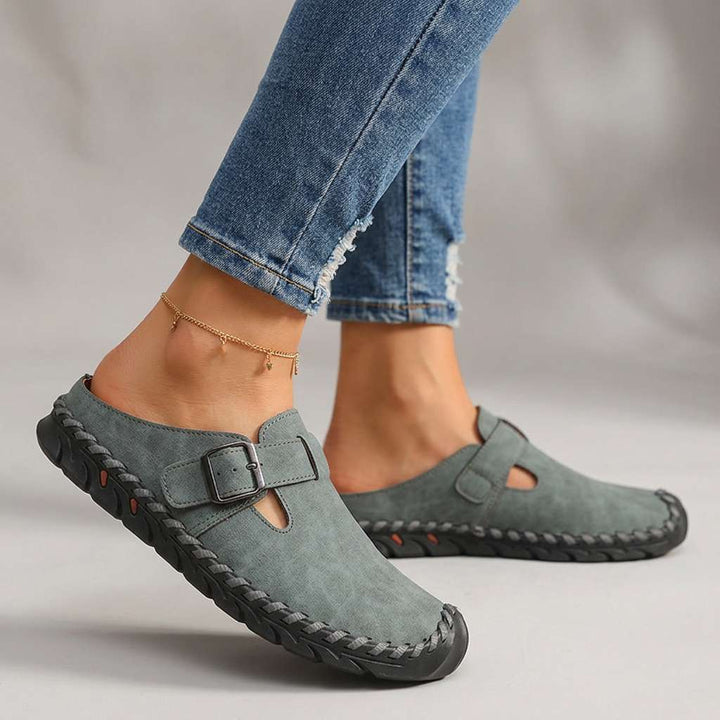 Amber - Classic Clogs with Adjustable Buckle