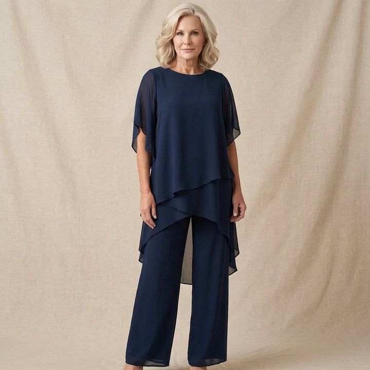 Sienna  - Draped Top with Palazzo Pants