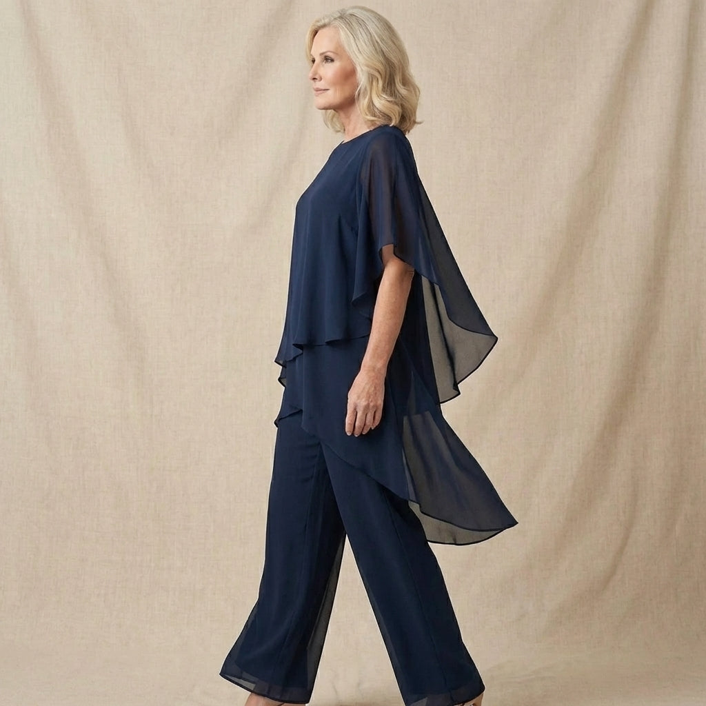 Sienna  - Draped Top with Palazzo Pants