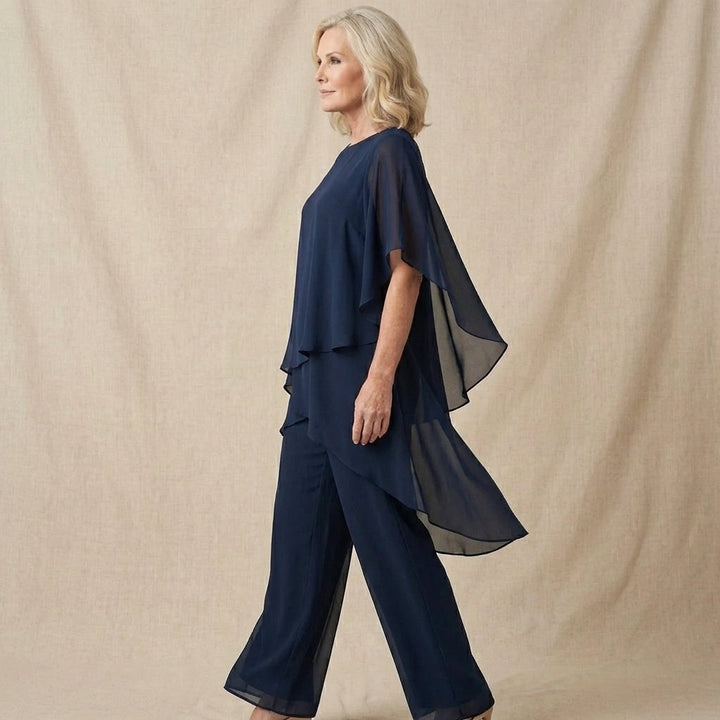 Sienna  - Draped Top with Palazzo Pants