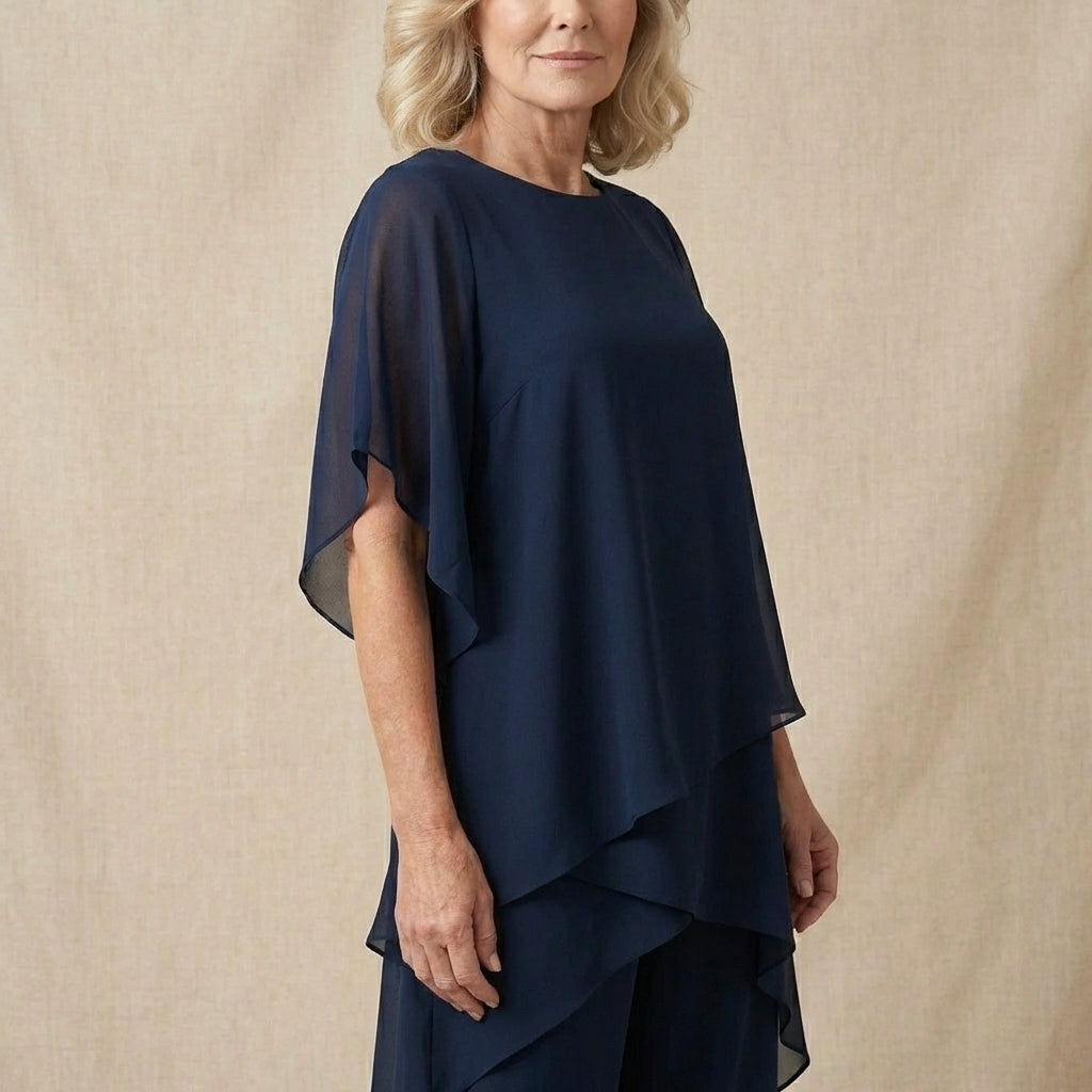 Sienna  - Draped Top with Palazzo Pants