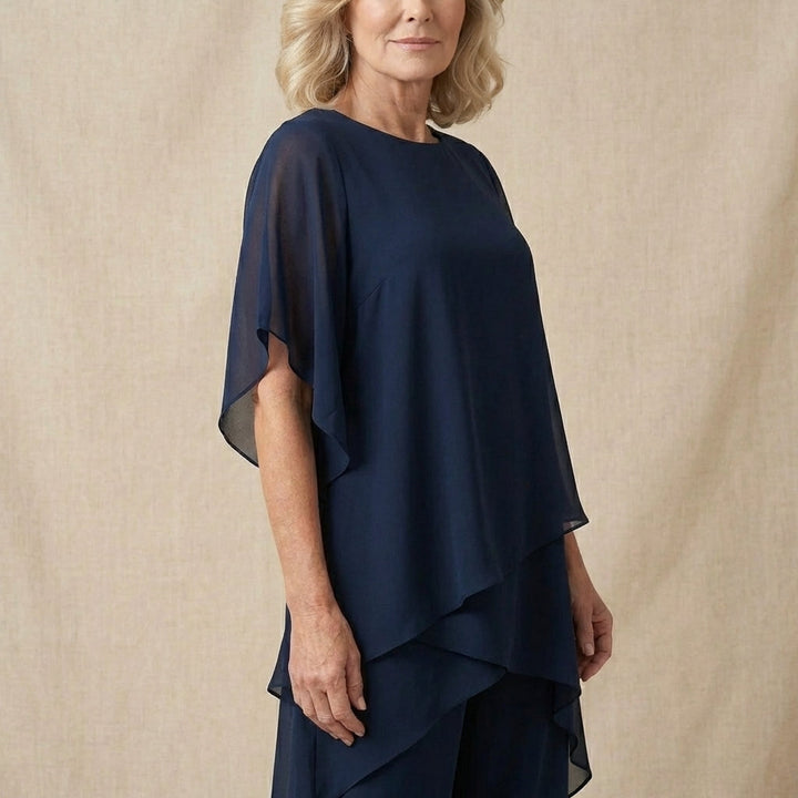 Sienna  - Draped Top with Palazzo Pants
