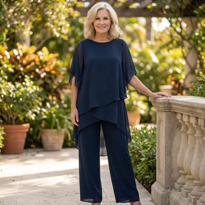 Sienna  - Draped Top with Palazzo Pants