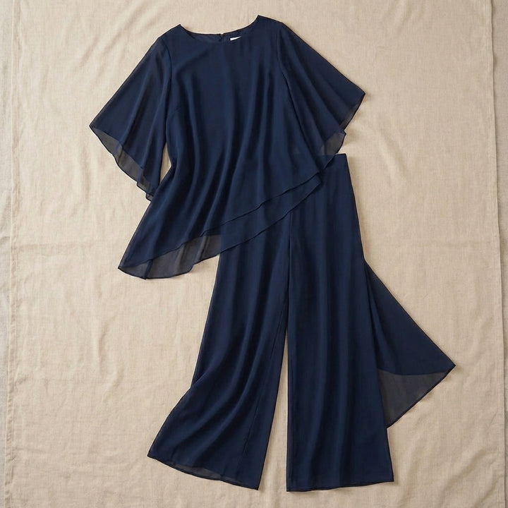 Sienna  - Draped Top with Palazzo Pants