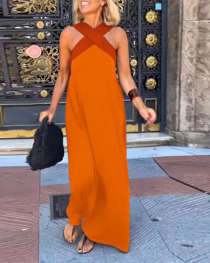 Juliette - Dress with Crossed Cut
