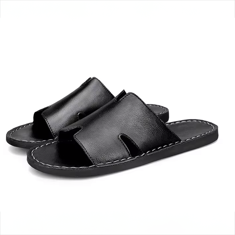 Brennan Leather Slides