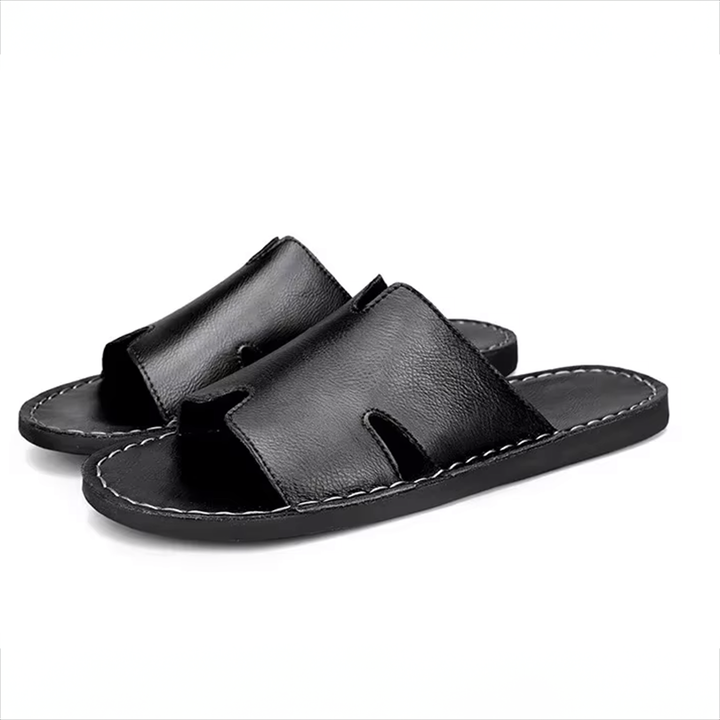 Brennan Leather Slides