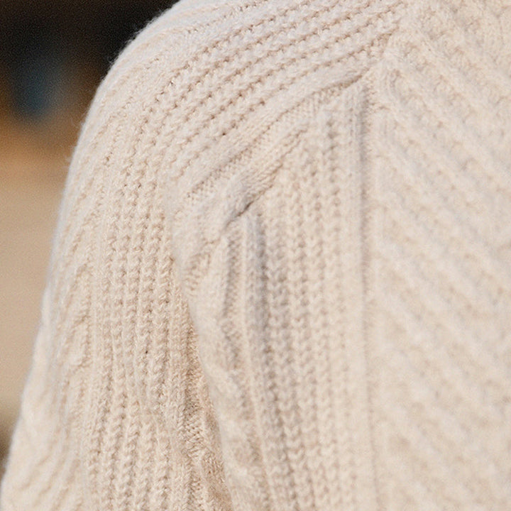 Harrison- Hand-Knitted Collared Sweater