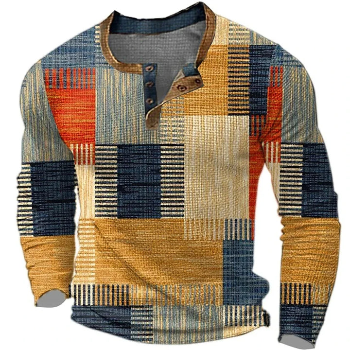 Andy - Colorful Men's Long Sleeve Shirt