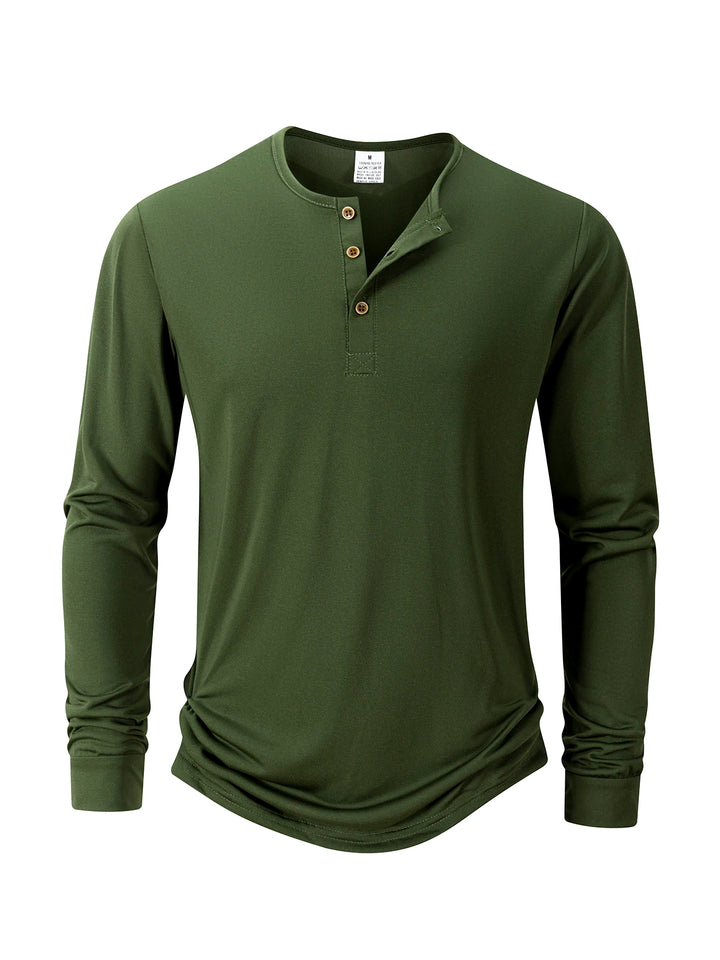 Liamm – Stylish Long Sleeve Henley T-Shirt