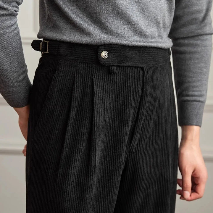 Theodore - High-Waisted Corduroy Trousers