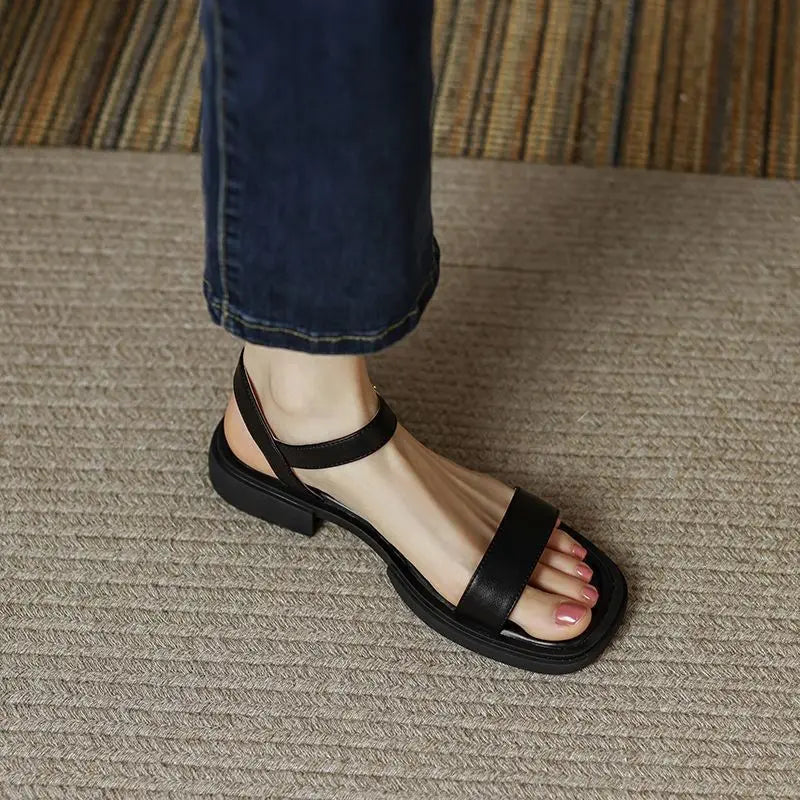 LINDA - ELEGANT LEATHER SANDALS