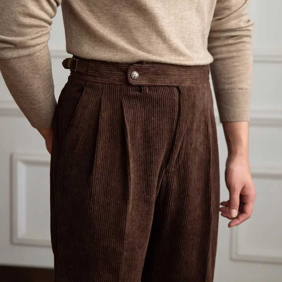 Theodore - High-Waisted Corduroy Trousers
