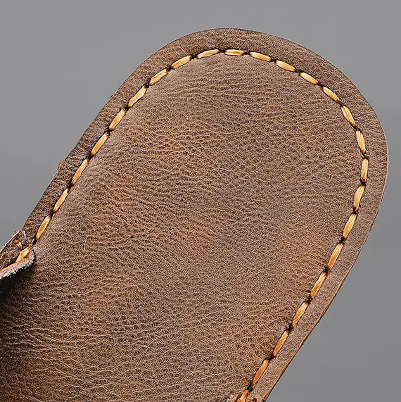 Brennan Leather Slides