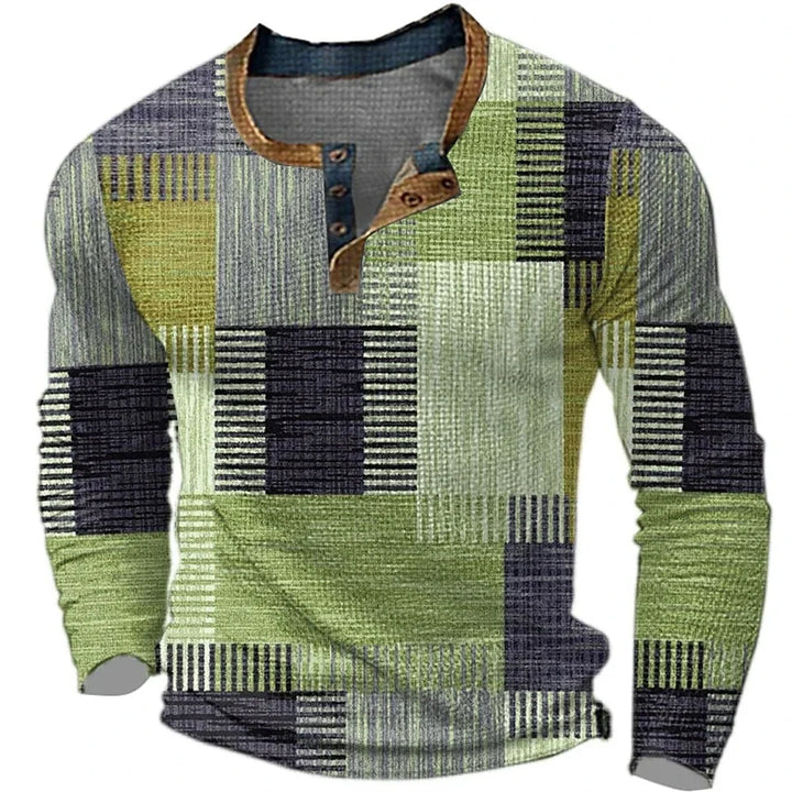 Andy - Colorful Men's Long Sleeve Shirt