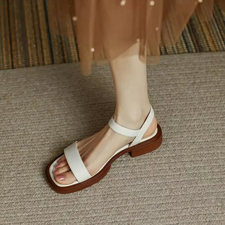 LINDA - ELEGANT LEATHER SANDALS