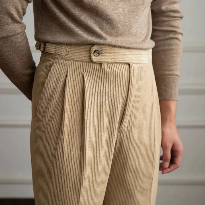 Theodore - High-Waisted Corduroy Trousers