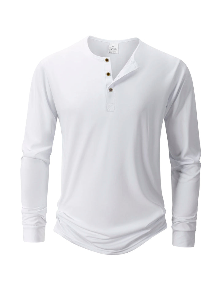 Liamm – Stylish Long Sleeve Henley T-Shirt
