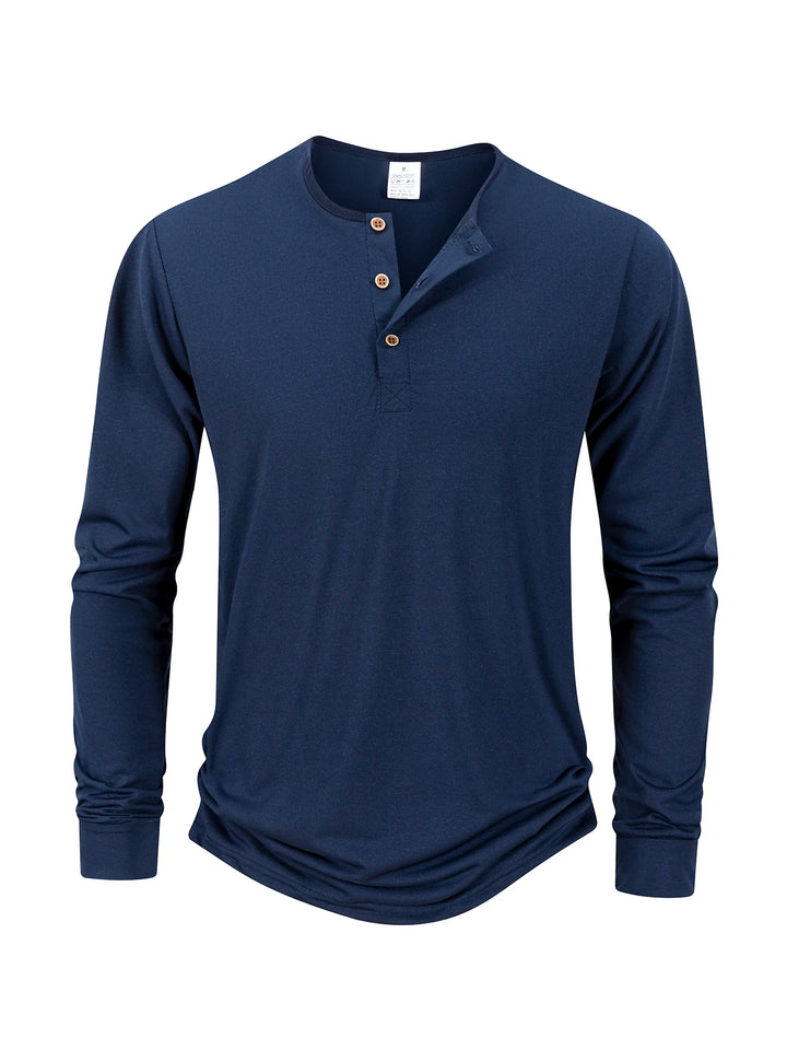 Liamm – Stylish Long Sleeve Henley T-Shirt
