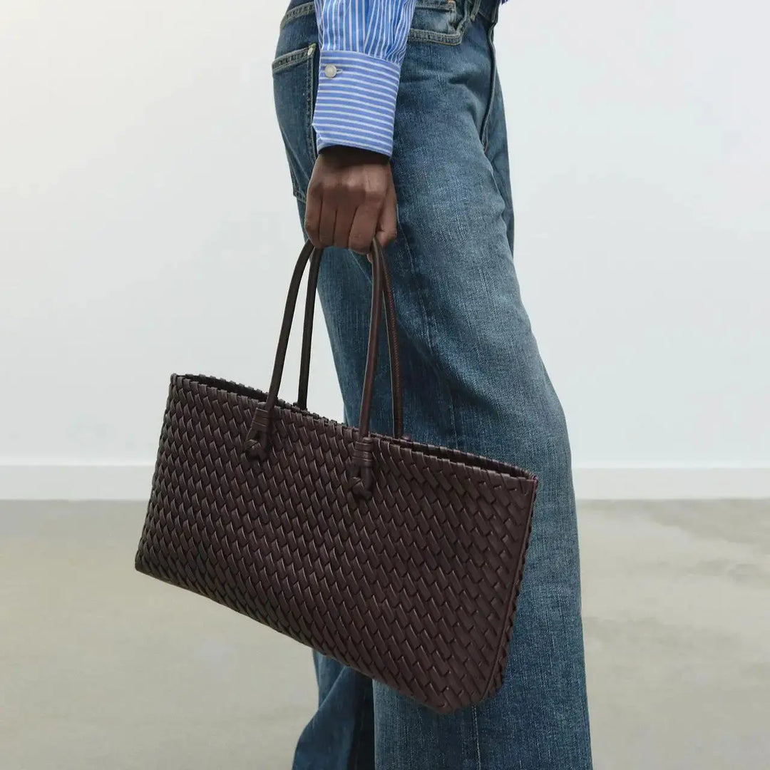 Adriana - Woven Leather Handbag