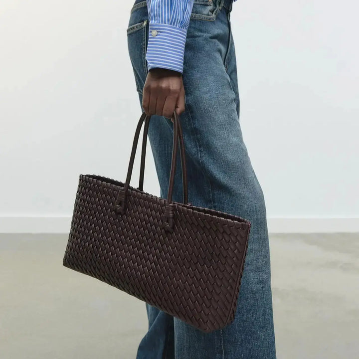 Adriana - Woven Leather Handbag