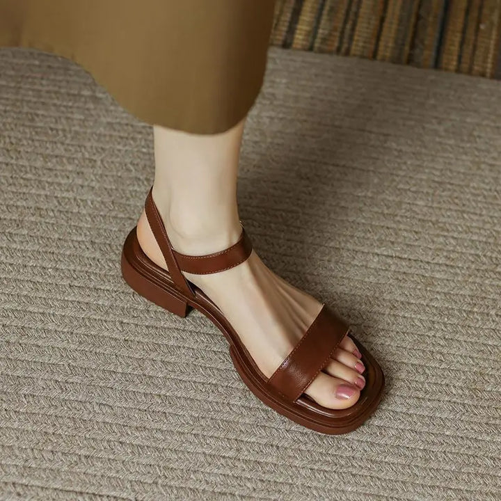 LINDA - ELEGANT LEATHER SANDALS