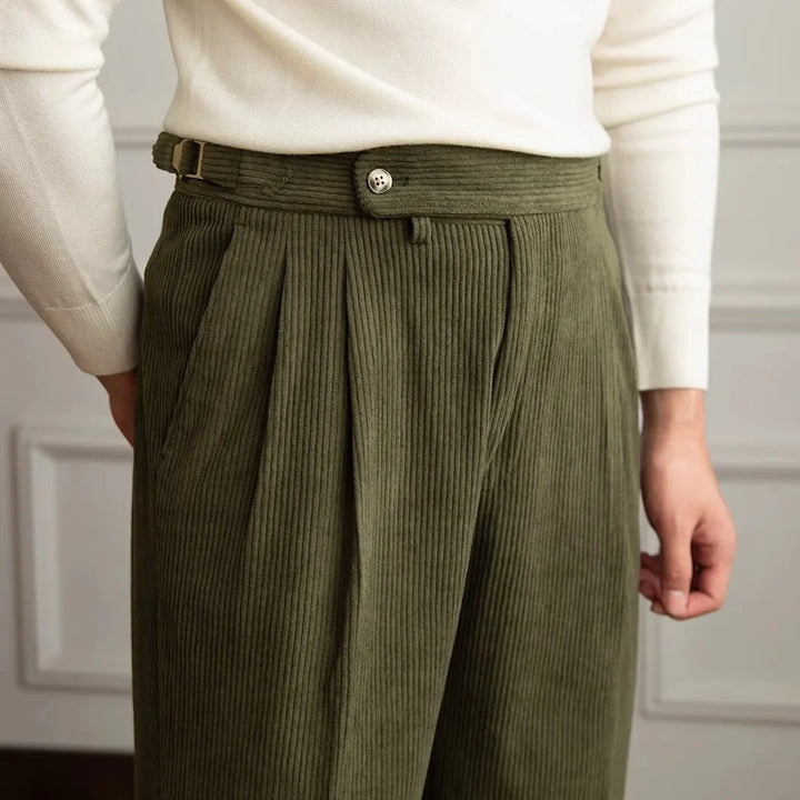 Theodore - High-Waisted Corduroy Trousers