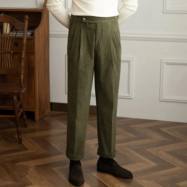 Theodore - High-Waisted Corduroy Trousers